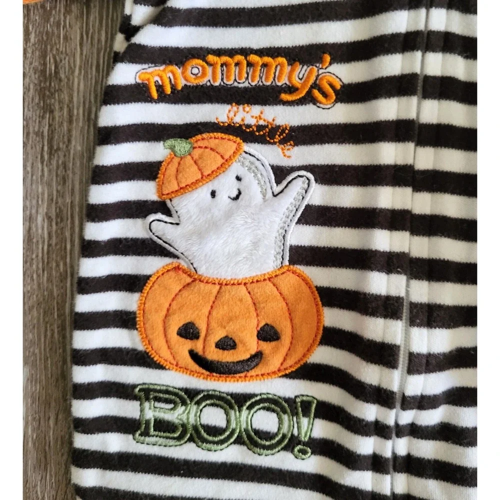2 pc lot Baby's 1st Halloween One Piece My First Halloween Mommy's‎ Boo 3 months